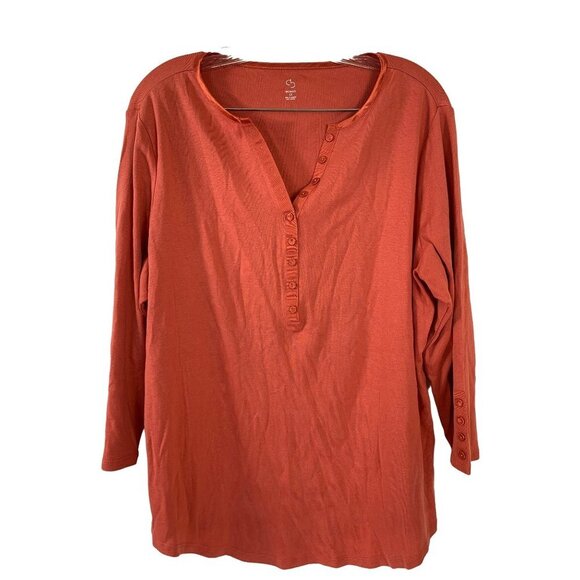 Established 1962 Tops - DB Established 1962 Women's Dark Orange Long Sleeve Top